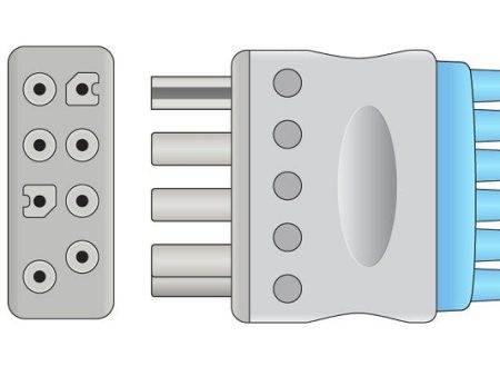 Nihon Kohden Compatible Disposable ECG Leadwire For Sale