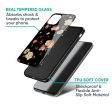 Black Spring Floral Glass Case for Realme 8 Cheap