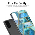 Turquoise Geometrical Marble Glass Case for Xiaomi Redmi K20 Online