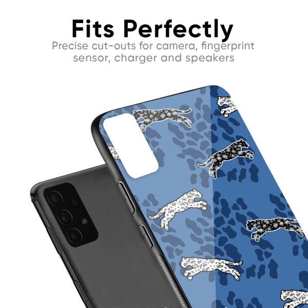 Blue Cheetah Glass Case for Xiaomi Redmi K20 For Sale