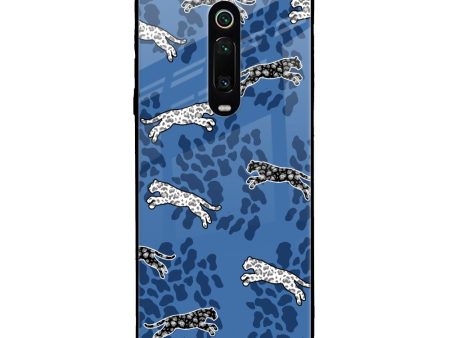 Blue Cheetah Glass Case for Xiaomi Redmi K20 For Sale