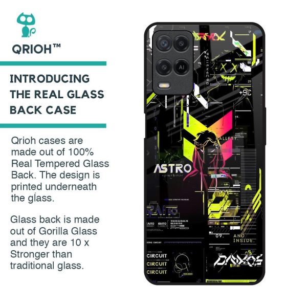 Astro Glitch Glass Case for Realme 8 For Discount