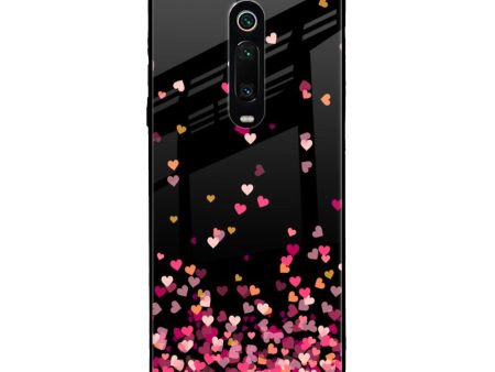 Heart Rain Fall Glass Case For Xiaomi Redmi K20 Sale