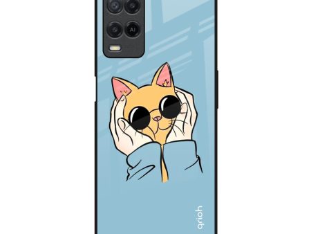 Adorable Cute Kitty Glass Case For Realme 8 Cheap