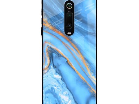 Vibrant Blue Marble Glass Case for Xiaomi Redmi K20 on Sale