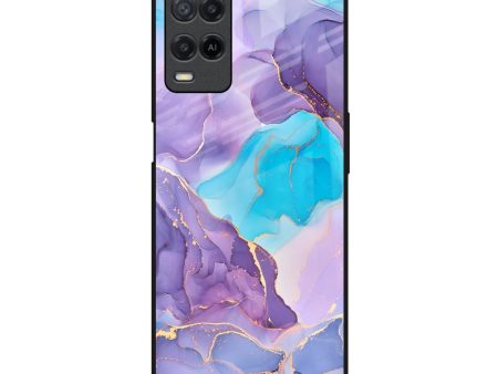 Alcohol ink Marble Glass Case for Realme 8 Hot on Sale