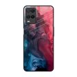 Blue & Red Smoke Glass Case for Realme 8 Online now