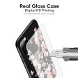 Black Cherry Blossom Glass Case for Realme 8 Supply