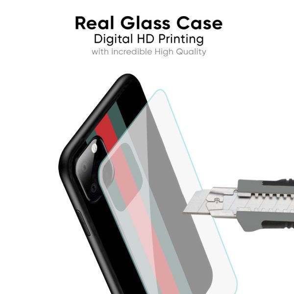 Vertical Stripes Glass Case for Realme 8 Hot on Sale