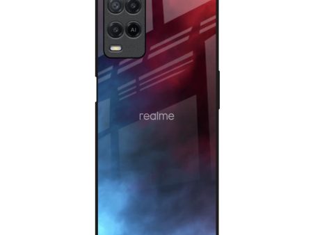 Smokey Watercolor Glass Case for Realme 8 on Sale