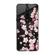 Black Cherry Blossom Glass Case for Xiaomi Redmi K20 Fashion