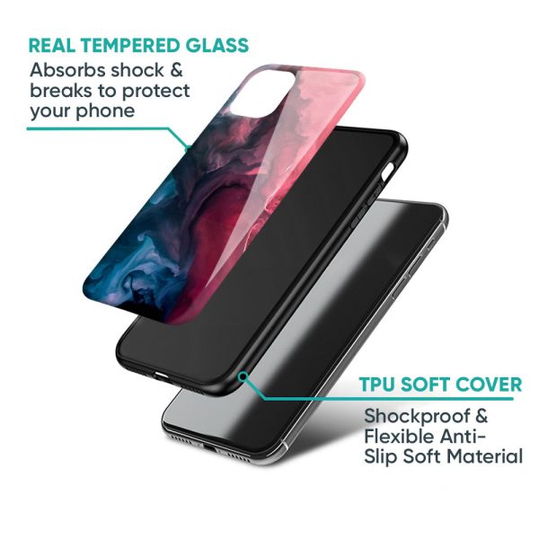 Blue & Red Smoke Glass Case for Xiaomi Redmi K20 For Discount