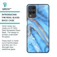 Vibrant Blue Marble Glass Case for Realme 8 For Cheap