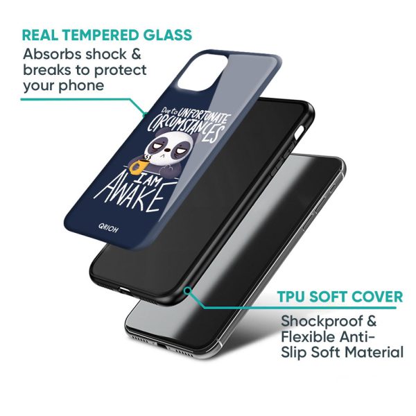 Struggling Panda Glass Case for Realme 8 For Cheap