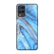 Vibrant Blue Marble Glass Case for Realme 8 For Cheap