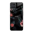 Tropical Art Flower Glass Case for Realme 8 For Sale