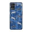 Blue Cheetah Glass Case for Realme 8 on Sale