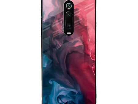 Blue & Red Smoke Glass Case for Xiaomi Redmi K20 For Discount