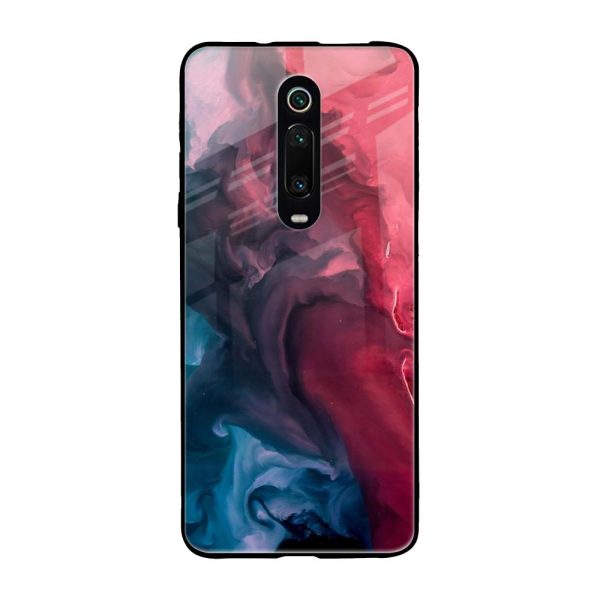 Blue & Red Smoke Glass Case for Xiaomi Redmi K20 For Discount