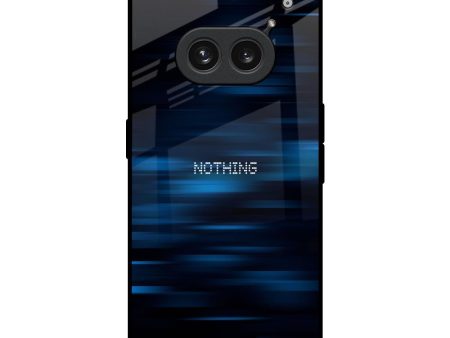 Blue Rough Abstract Glass Case for Nothing Phone 2a Plus on Sale