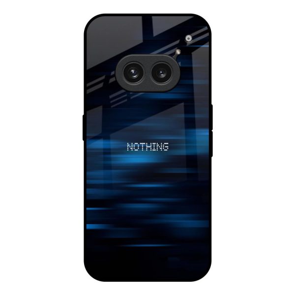 Blue Rough Abstract Glass Case for Nothing Phone 2a Plus on Sale