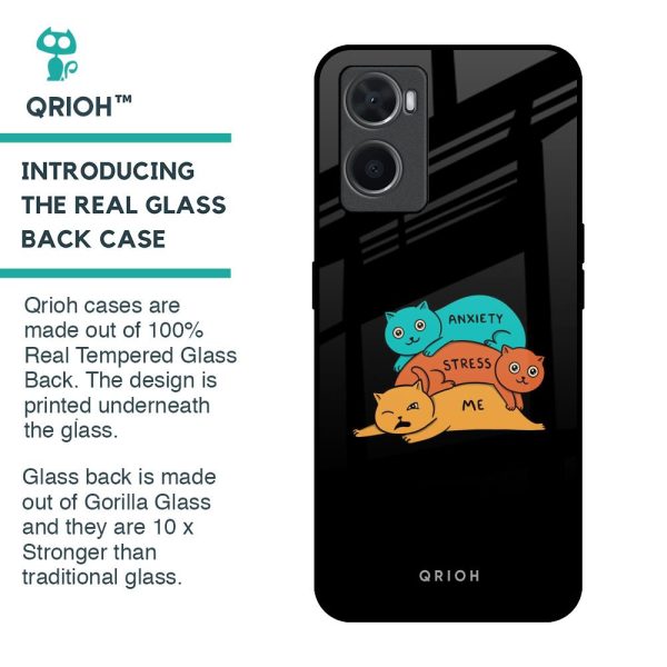 Anxiety Stress Glass Case for Oppo A36 Fashion