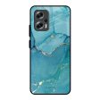 Blue Golden Glitter Glass Case for Redmi K50i 5G Fashion