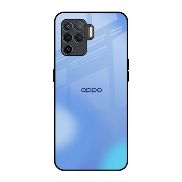 Vibrant Blue Texture Glass Case for Oppo F19 Pro Cheap