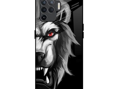 Wild Lion Glass Case for Oppo F19 Pro Online Sale