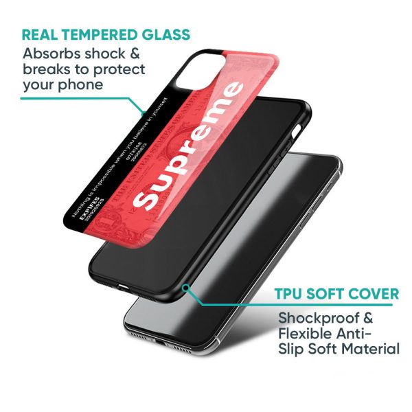 Supreme Ticket Glass Case for Redmi K50i 5G Fashion