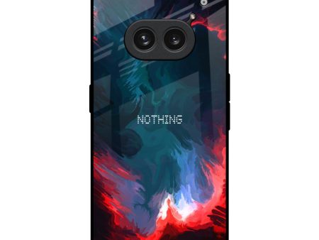 Brush Art Glass Case For Nothing Phone 2a 5G For Sale