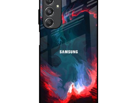 Brush Art Glass Case For Samsung Galaxy M34 5G Sale