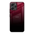 Wine Red Glass Case For Redmi 12 Cheap