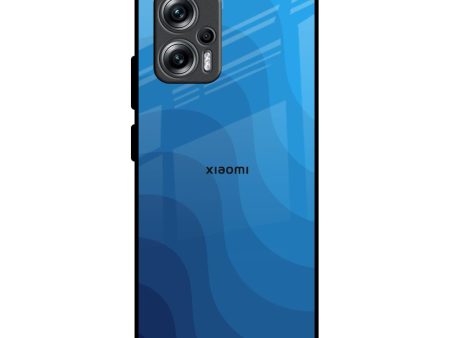 Blue Wave Abstract Glass Case for Redmi K50i 5G Online