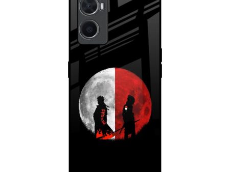 Anime Red Moon Glass Case for Oppo A96 For Sale