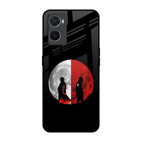 Anime Red Moon Glass Case for Oppo A96 For Sale