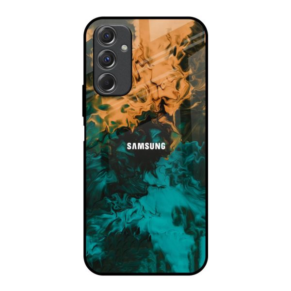 Watercolor Wave Glass Case for Samsung Galaxy F34 5G Sale