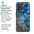 Blue Cool Marble Glass Case for Oppo F19 Pro Online now