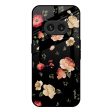 Black Spring Floral Glass Case for Nothing Phone 2a 5G Fashion