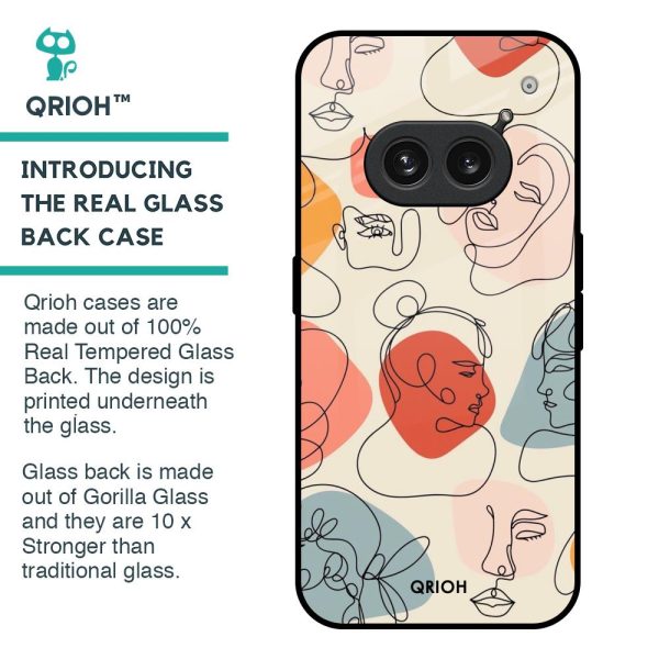 Abstract Faces Glass Case for Nothing Phone 2a 5G Online now