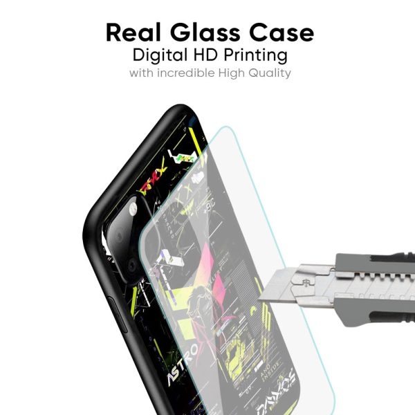 Astro Glitch Glass Case for Samsung Galaxy F34 5G For Sale