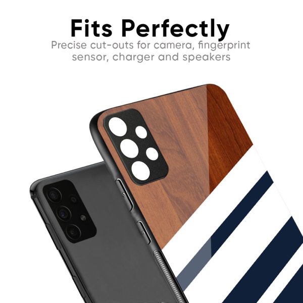 Bold Stripes Glass Case for Oppo F19 Pro For Cheap