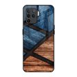 Wooden Tiles Glass Case for Oppo F19 Pro Online