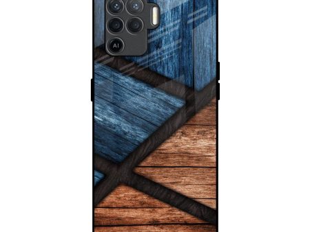 Wooden Tiles Glass Case for Oppo F19 Pro Online