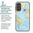 Travel Map Glass Case for Samsung Galaxy M34 5G on Sale