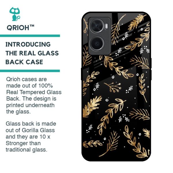 Autumn Leaves Glass Case for Oppo A96 Online Sale