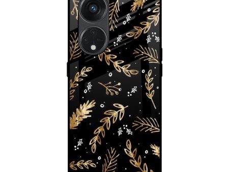 Autumn Leaves Glass Case for Oppo Reno8T 5G Online Hot Sale