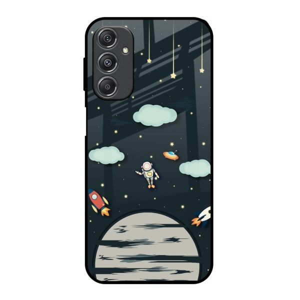 Astronaut Dream Glass Case For Samsung Galaxy M34 5G Cheap