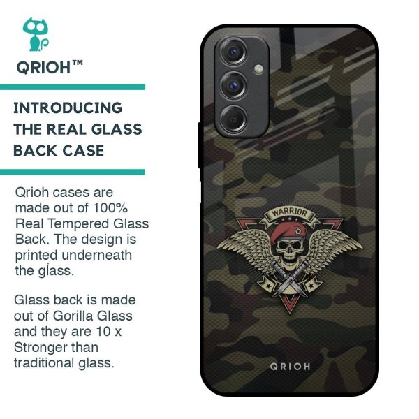 Army Warrior Glass Case for Samsung Galaxy F34 5G For Sale