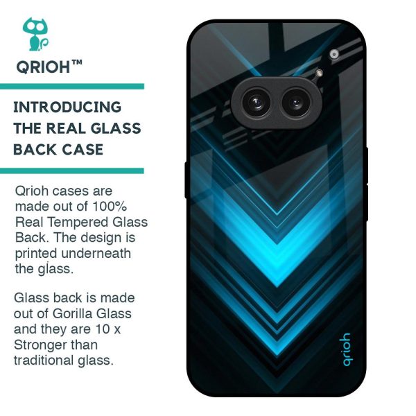 Vertical Blue Arrow Glass Case For Nothing Phone 2a 5G Online